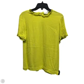 Top Short Sleeve Designer By Kate Spade In Chartreuse, Size: 8 Outdoor Comfort Style