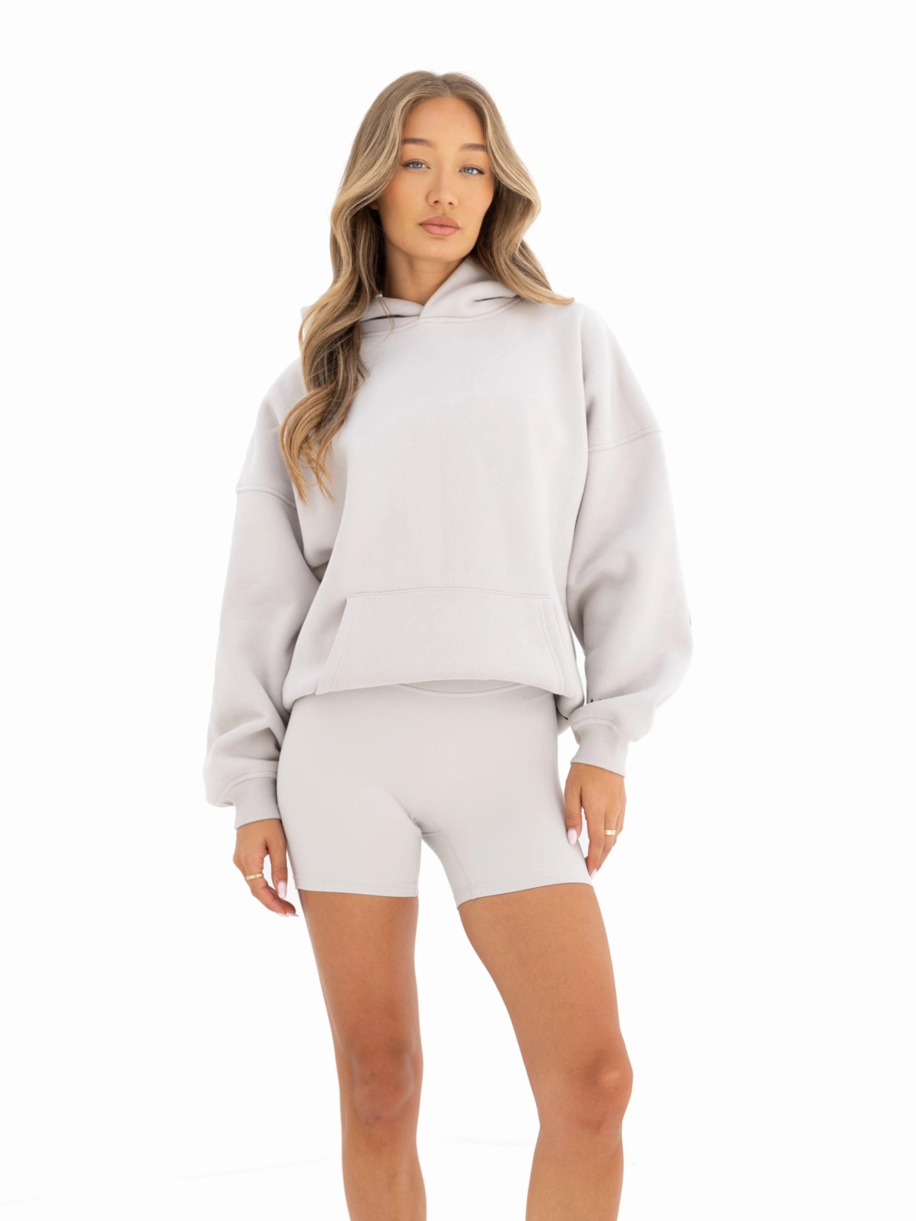 Outline Isabel Oversized Hoodie - Ivory Light Stretch Fit