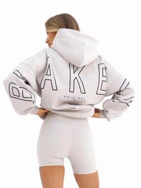 Photography Ready Comfort Layer Outline Isabel Oversized Hoodie - Ivory