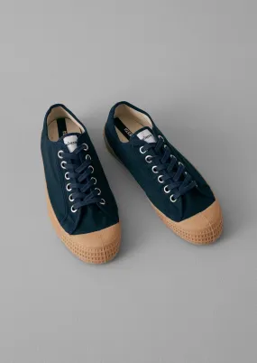Novesta Star Master Waxed Cotton Plimsolls | Indigo Pressure Ease