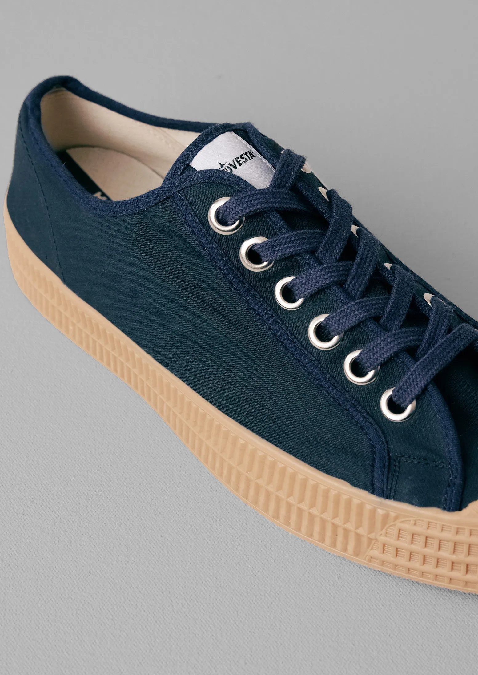 suede upper Anti Perspiration Novesta Star Master Waxed Cotton Plimsolls | Indigo