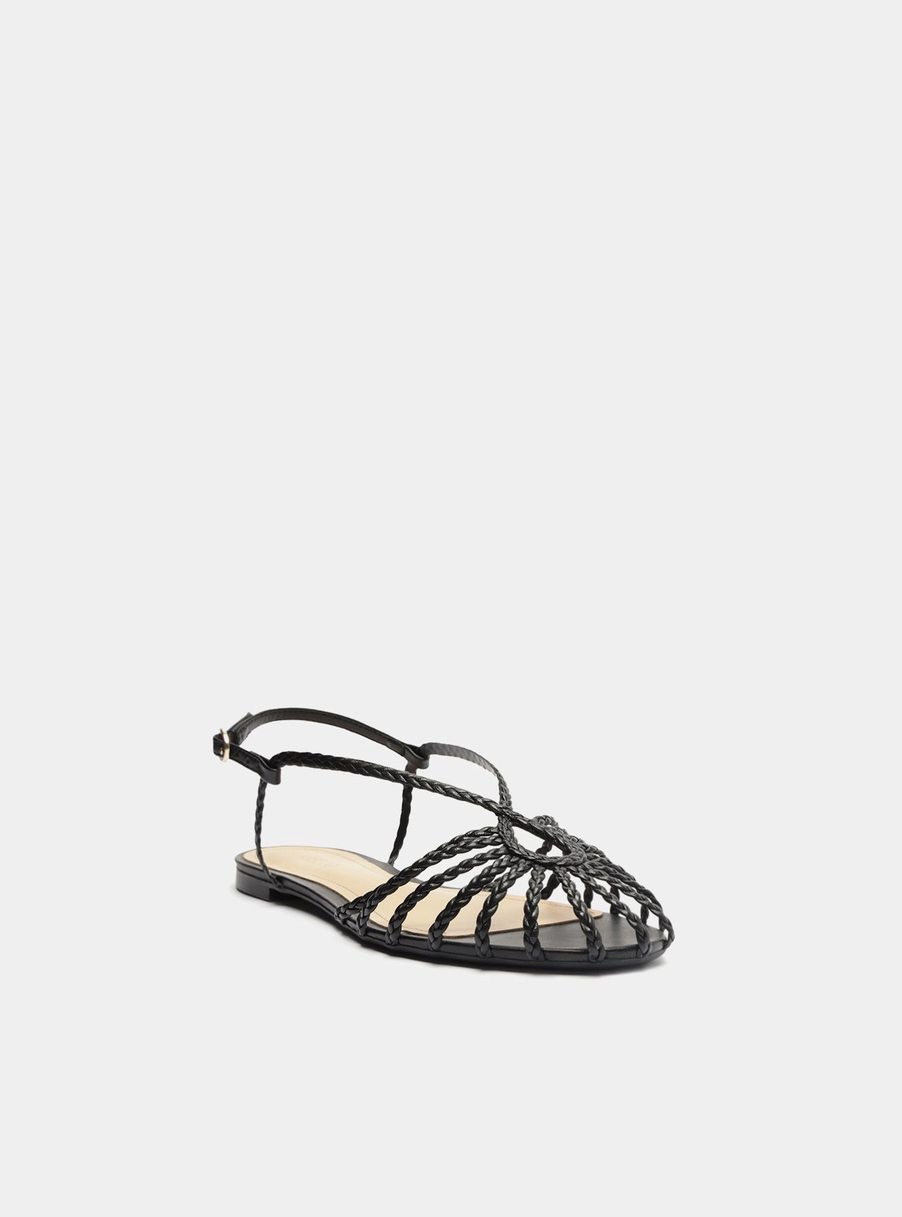 Shock Absorbing Footwear Train Ride Paola Flat Sandal
