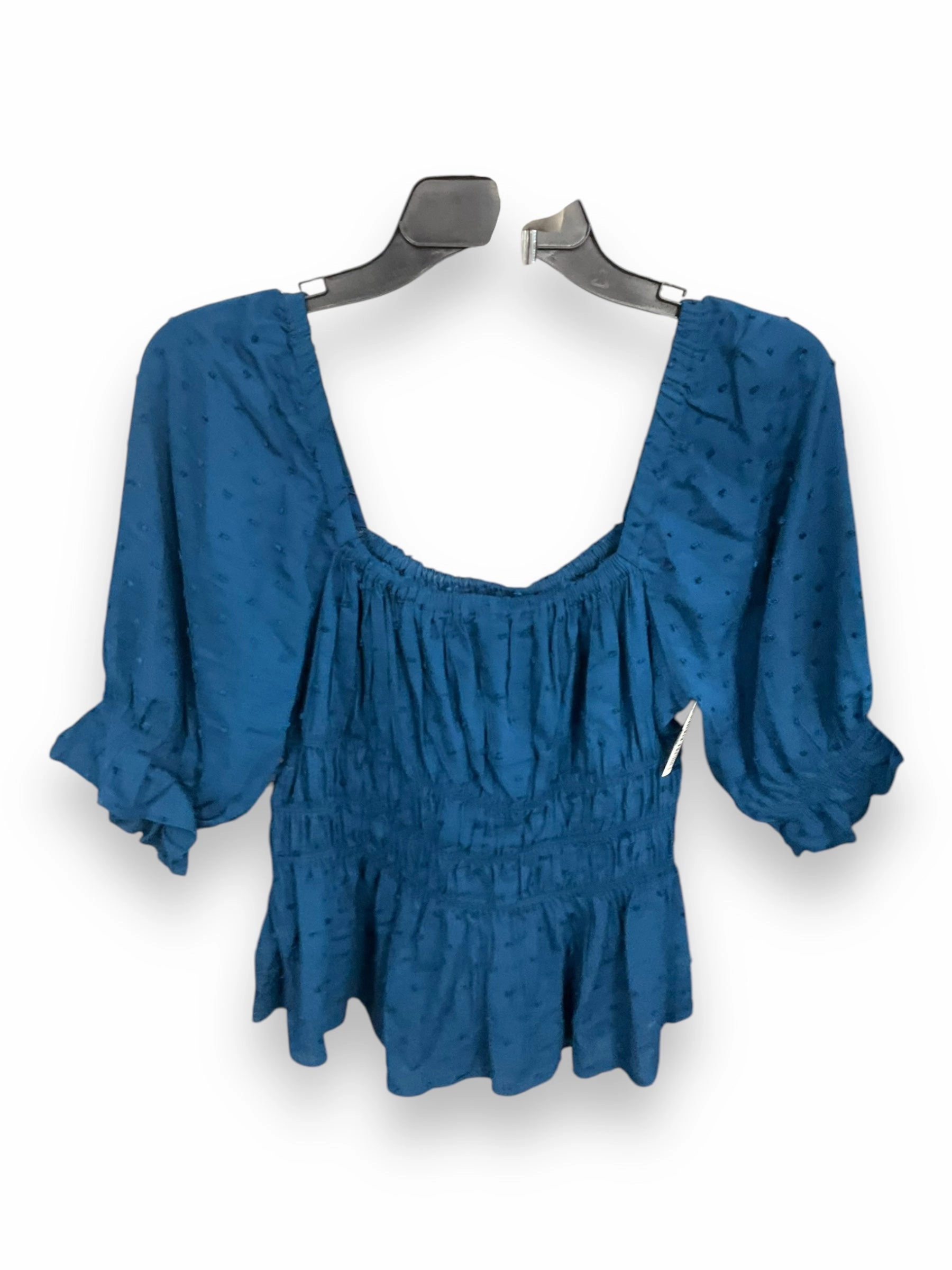 Flowy Tunic Top 3/4 Sleeve By Clothes Mentor In Teal, Size: M