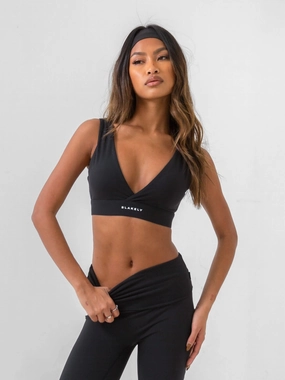 Reform Triangle Bra - Black Flexible Band Halter neck