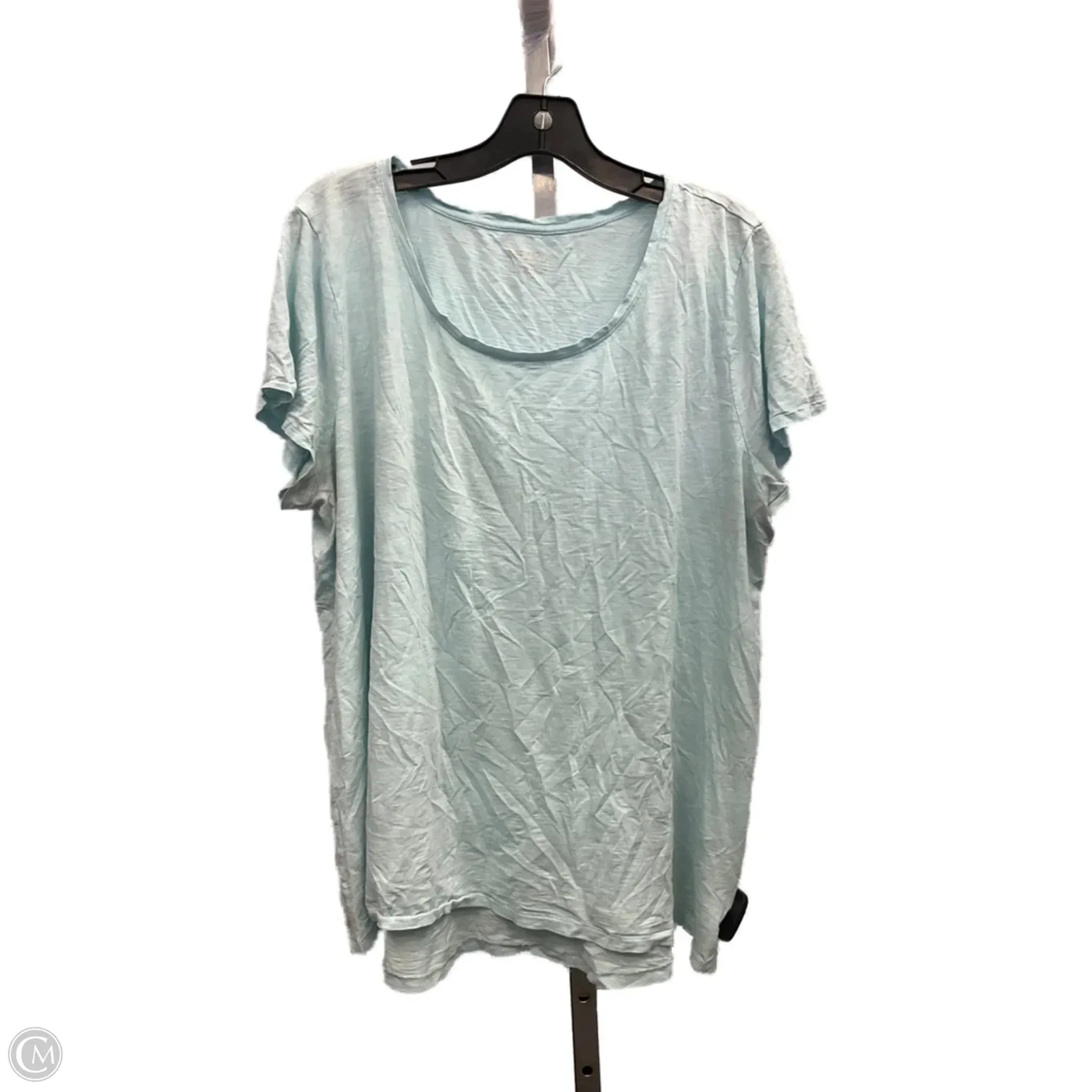 Luxury exclusivity Top Short Sleeve Designer By Lilly Pulitzer In Blue, Size: Xxl