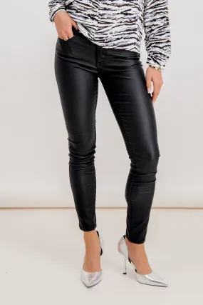 Commit Coated Black Jeans Quick Dry Fit