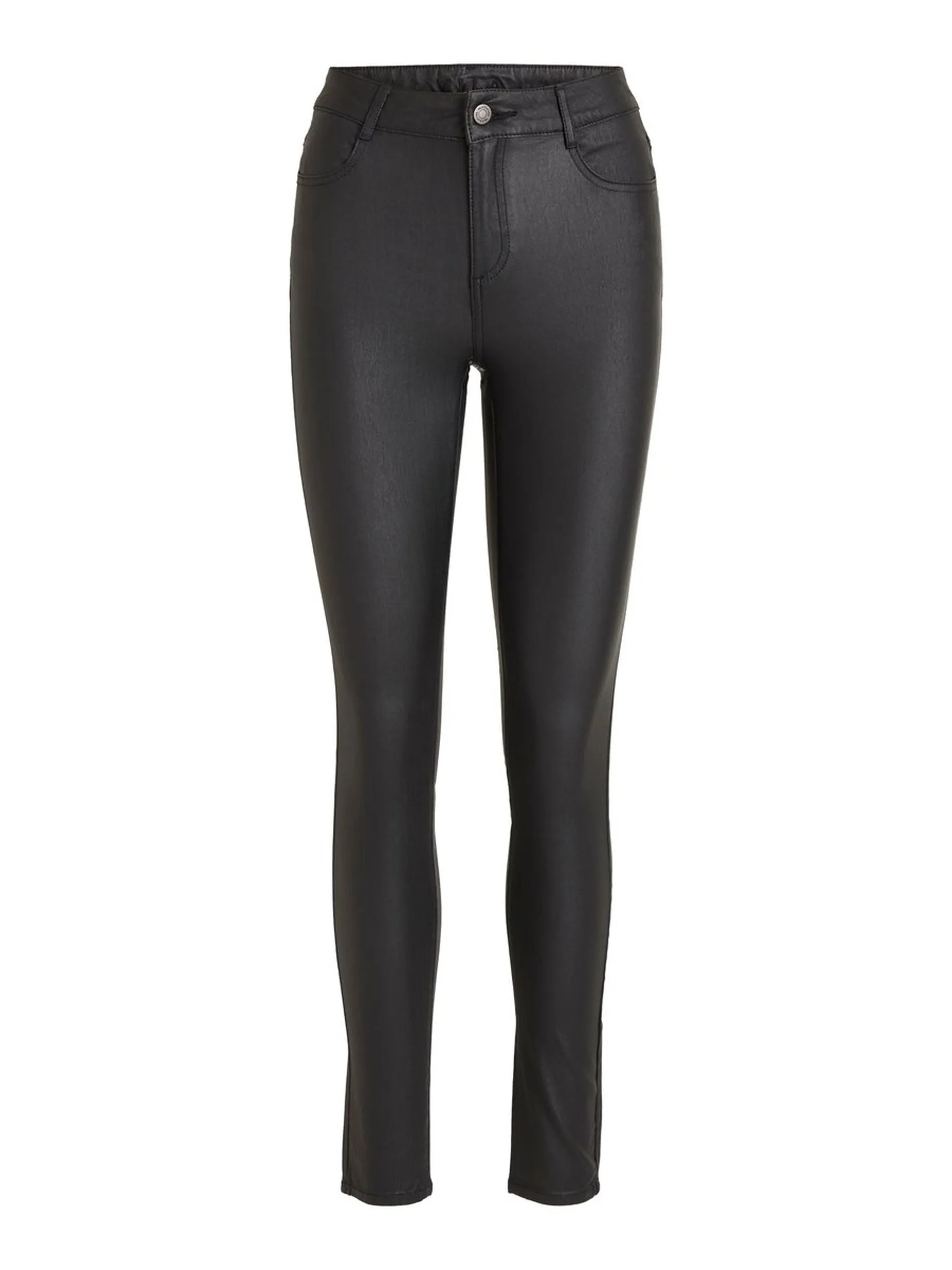 Commit Coated Black Jeans Soft Material Effortless Look