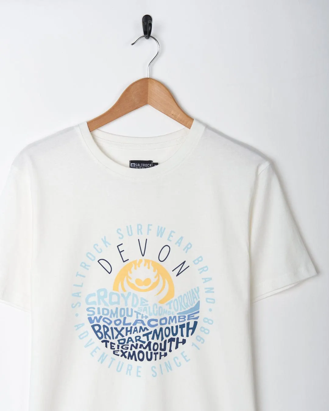 dry cleanable Layers Devon - Mens Short Sleeve T-Shirt - White