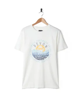 Colorfast Material FadeResistant Coating Layers Devon - Mens Short Sleeve T-Shirt - White