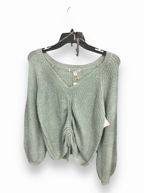 Sweater By Clothes Mentor In Green, Size: M Stretch Material Active Design