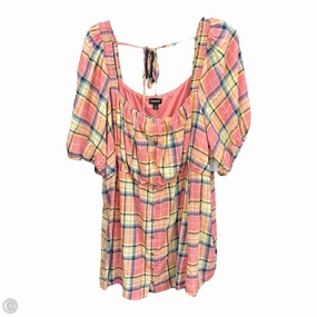 Flexible Waistband BreathableMoistureBarrier Top Short Sleeve By Torrid In Multi-colored, Size: 4x