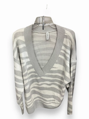 Layered Placket Design Regular Fit Sweater By Varley In Zebra Print, Size: M
