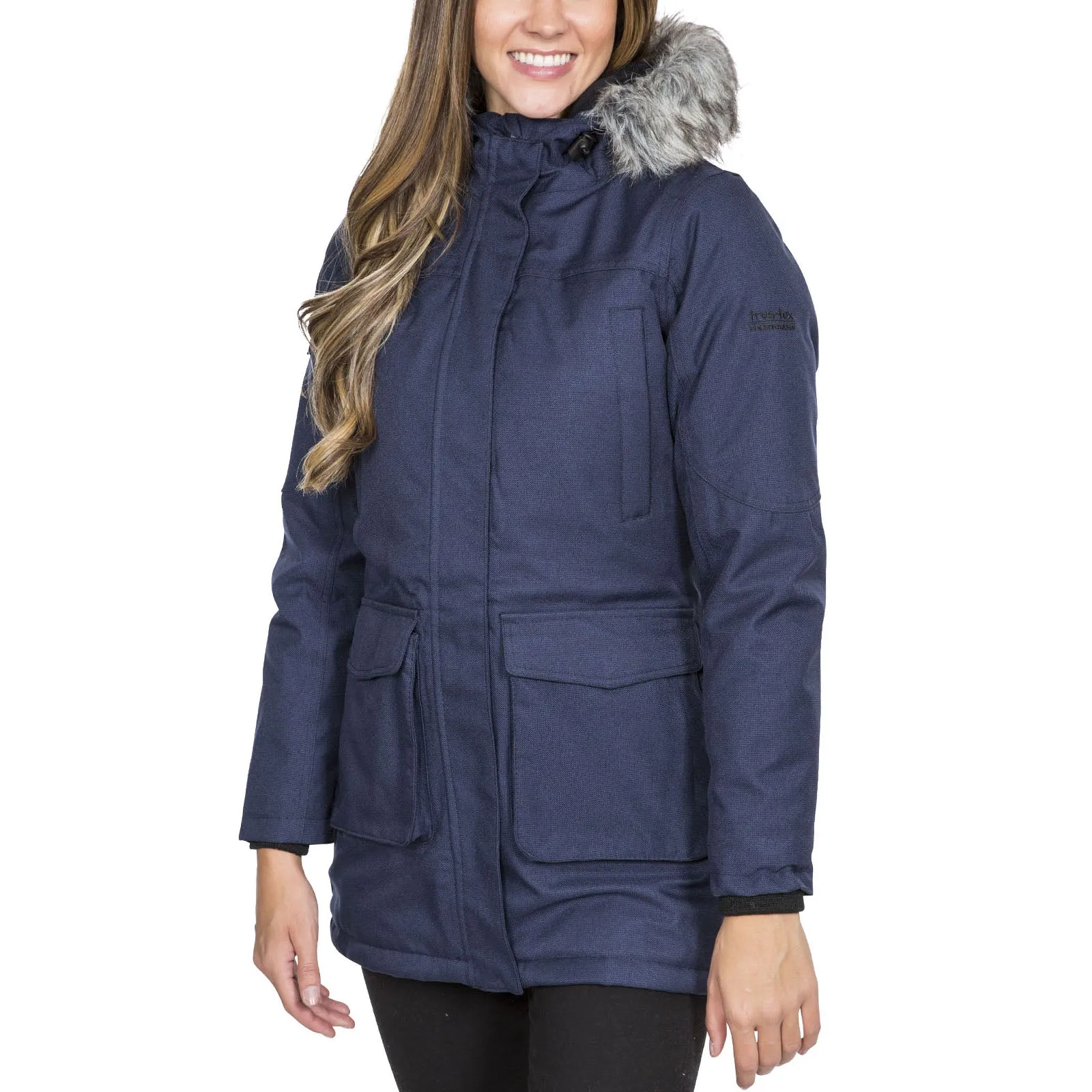 ZipperClosure Trespass Womens Thundery Waterproof Parka Jacket