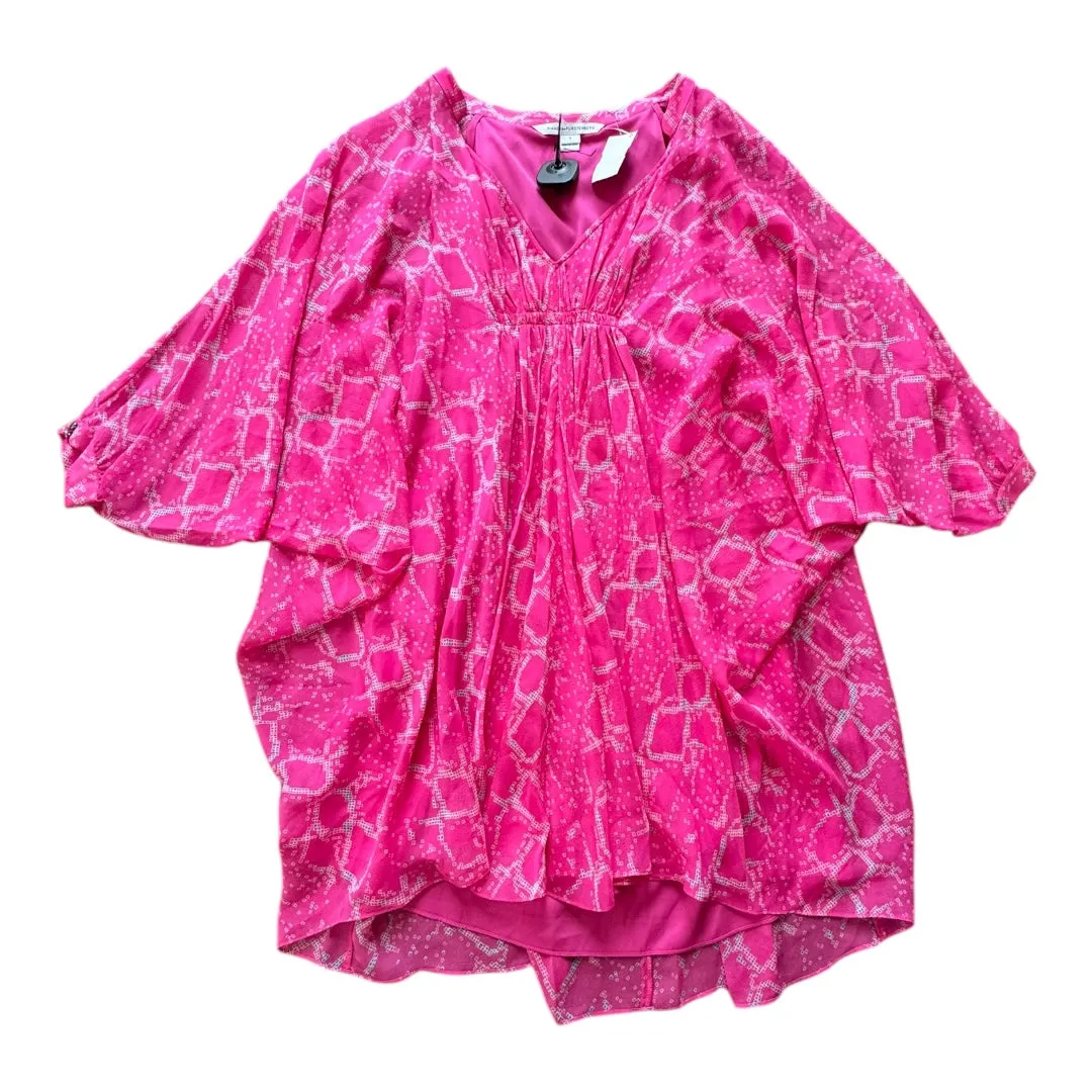 Top Ss Designer By Diane Von Furstenberg In Pink, Size:S Easy Wear Option Cozy Hug