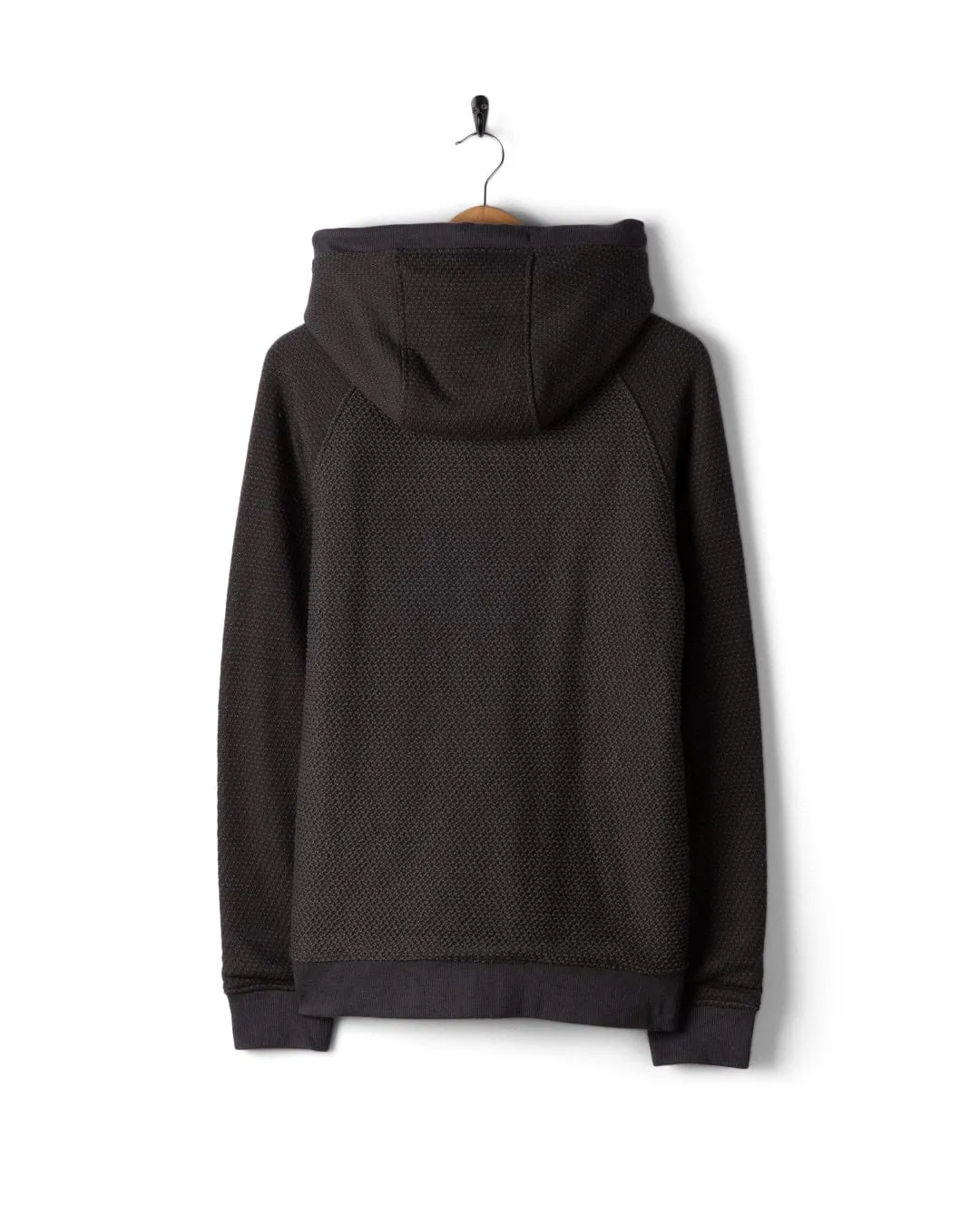 Hall Embro - Mens Borg Lined Hoodie - Dark Grey Eco Friendly Dye Process