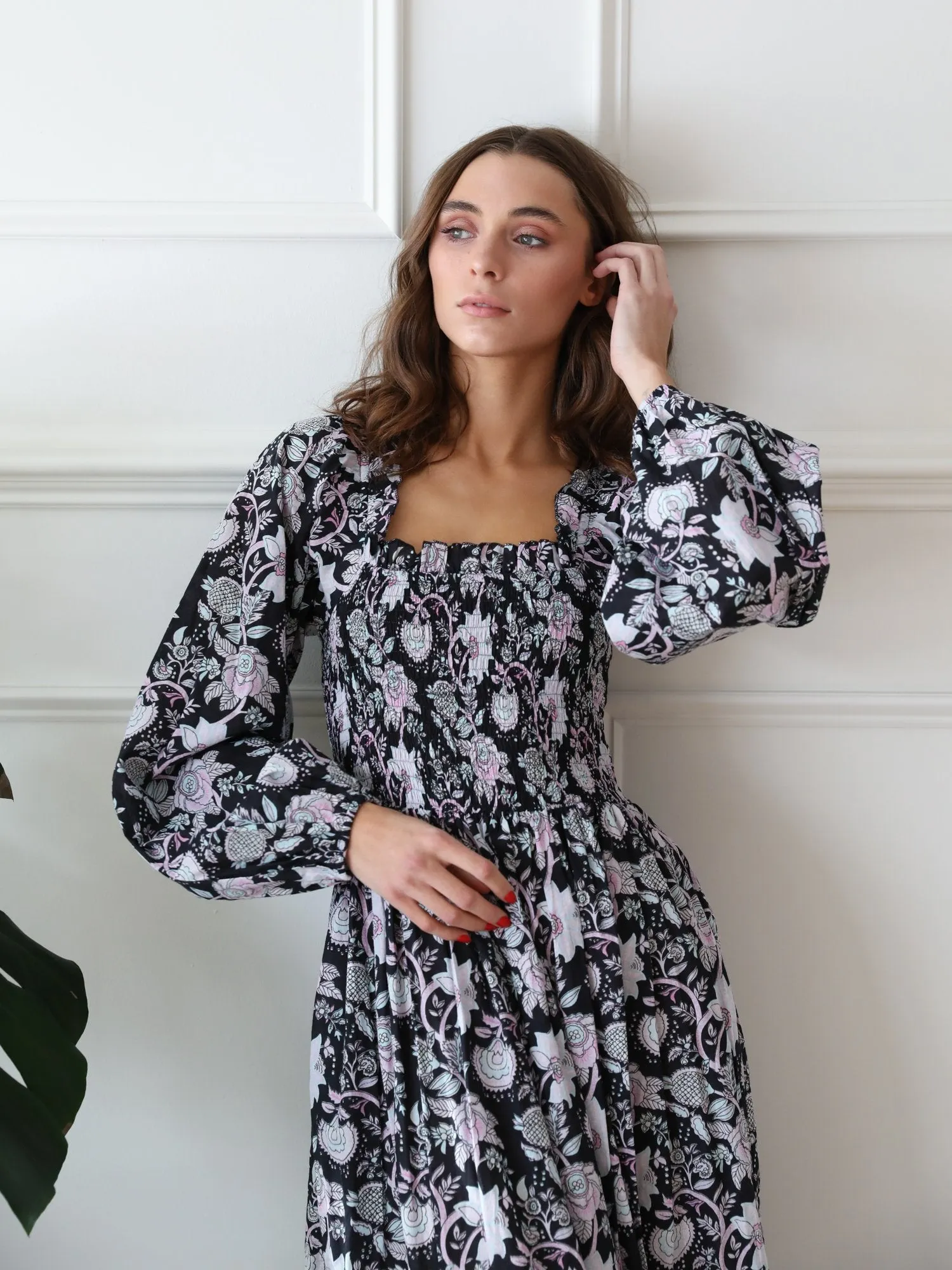 High Hemline Feel Good Catherine Dress in Tropical Night