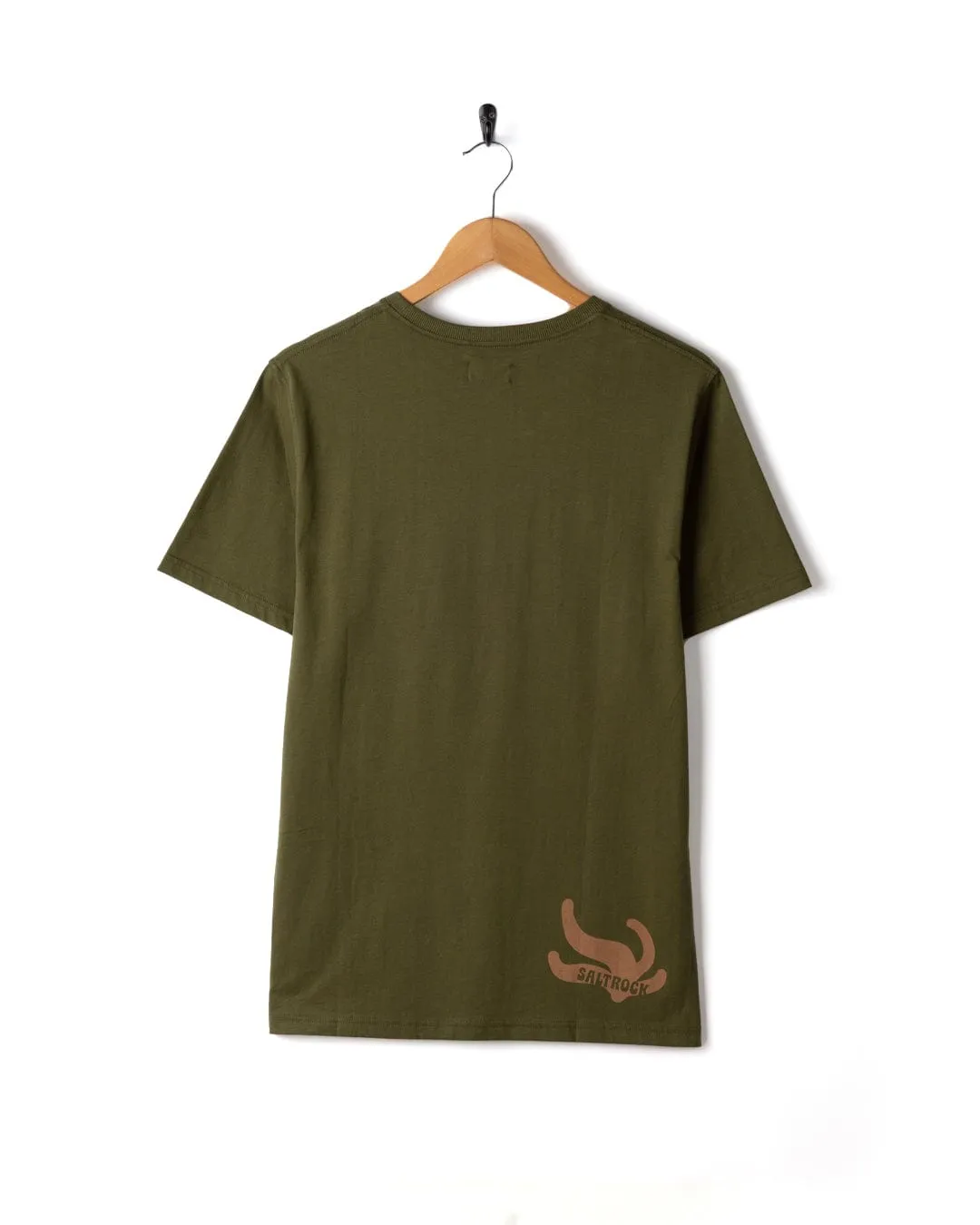 Casual Performance Fit Block Icons - Mens Short Sleeve T-Shirt - Green