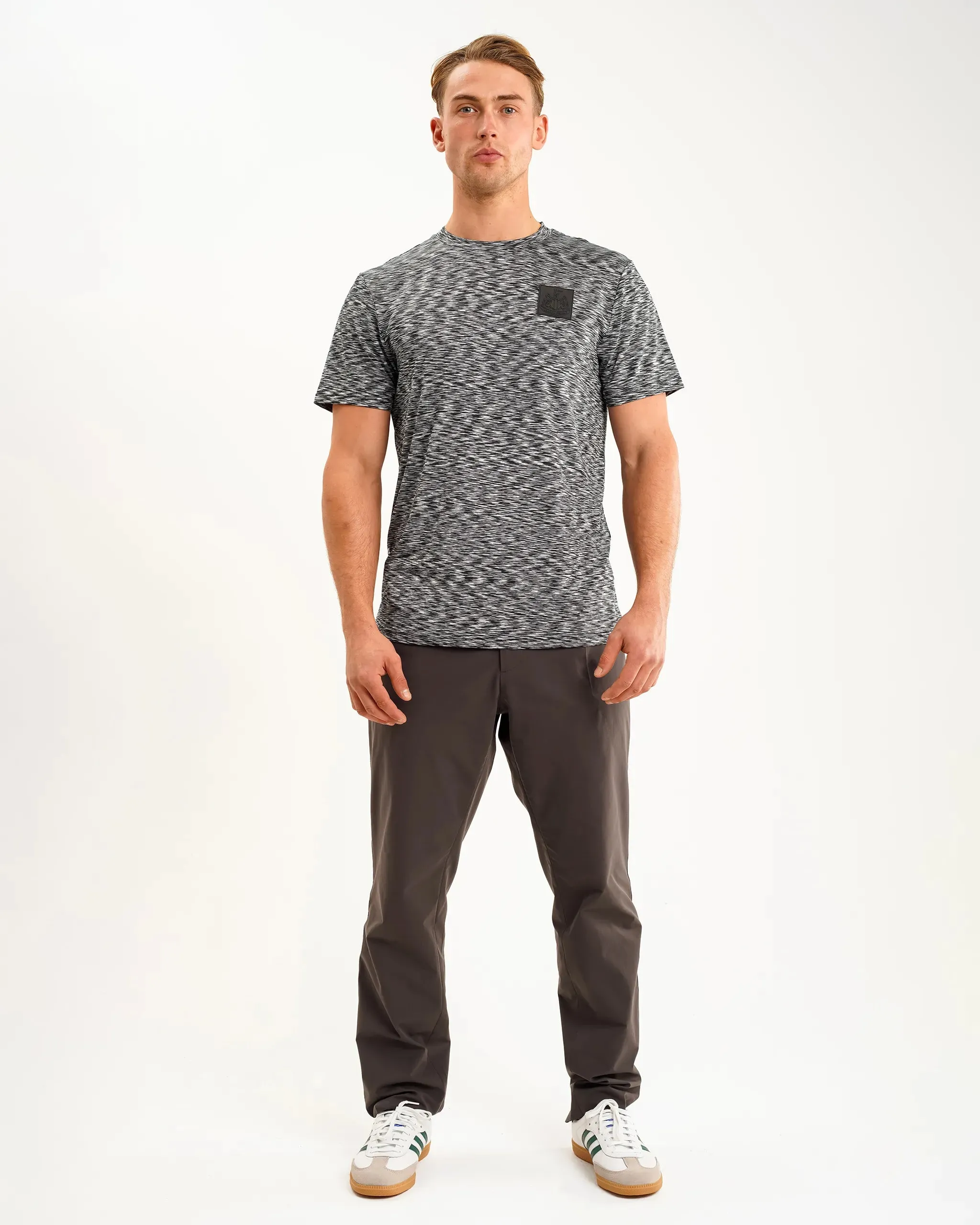 Newcastle United Men's Black Spacedye Tee Cool Weather Wear Sun Protection