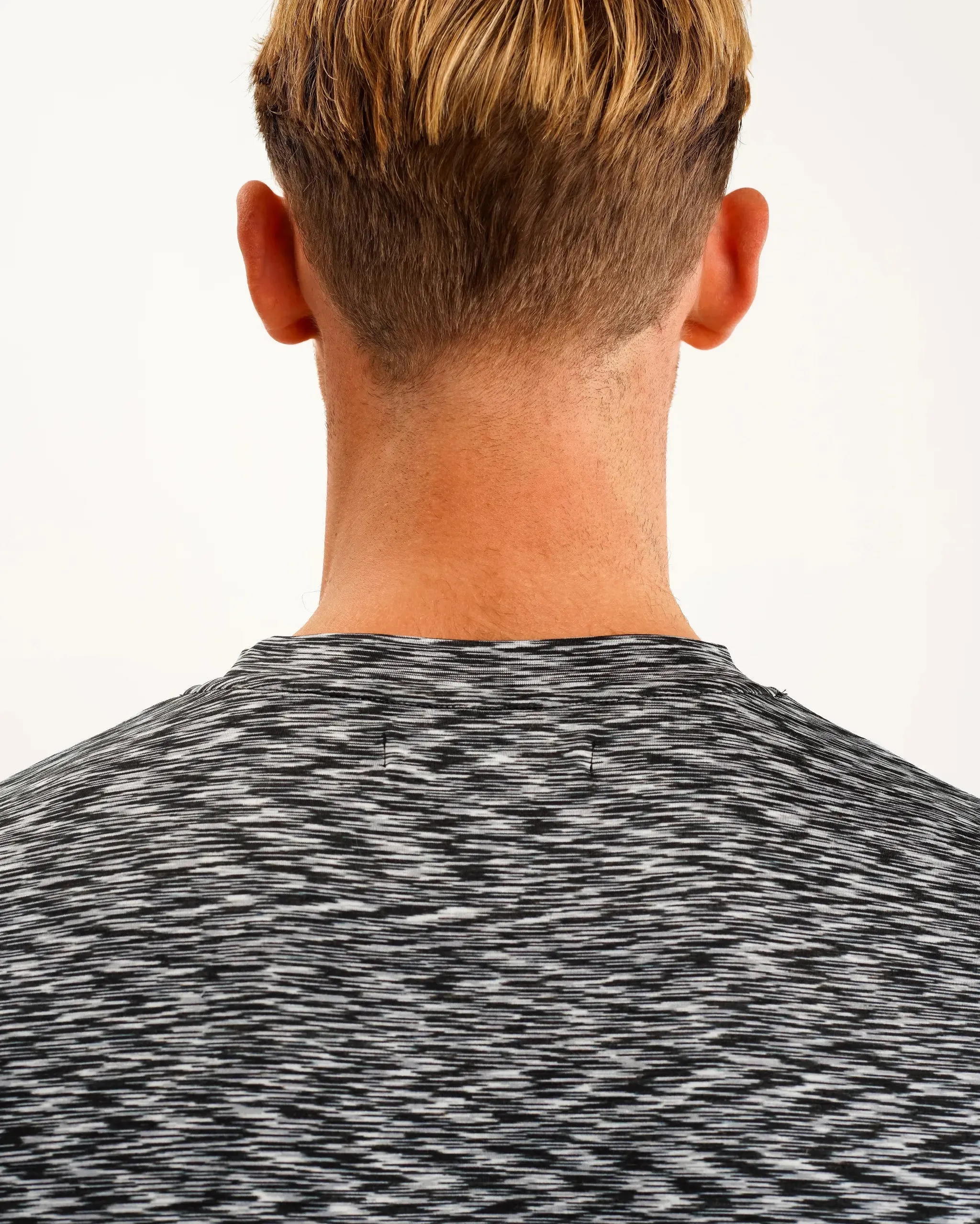 Newcastle United Men's Black Spacedye Tee futuristic