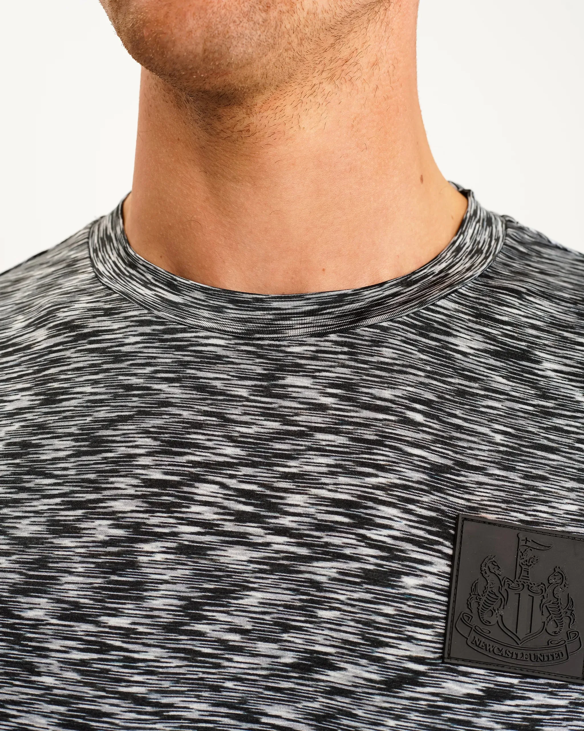 Breathable Design Wear Chic Fashion Newcastle United Men's Black Spacedye Tee