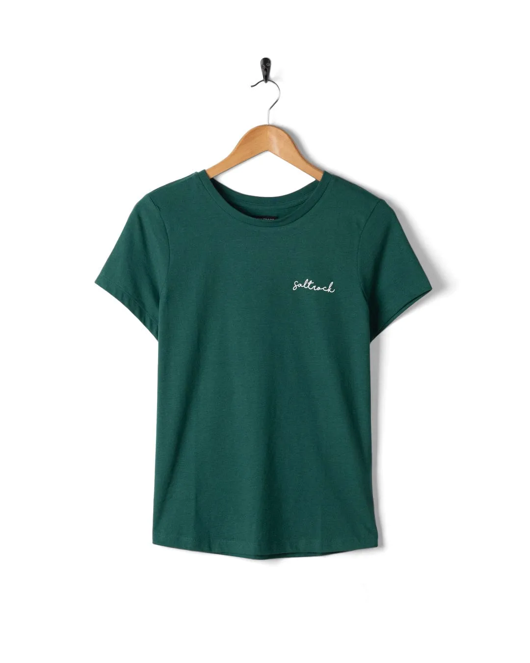 Velator - Womens Short Sleeve T-Shirt - Teal Bold Statement Cool and casual