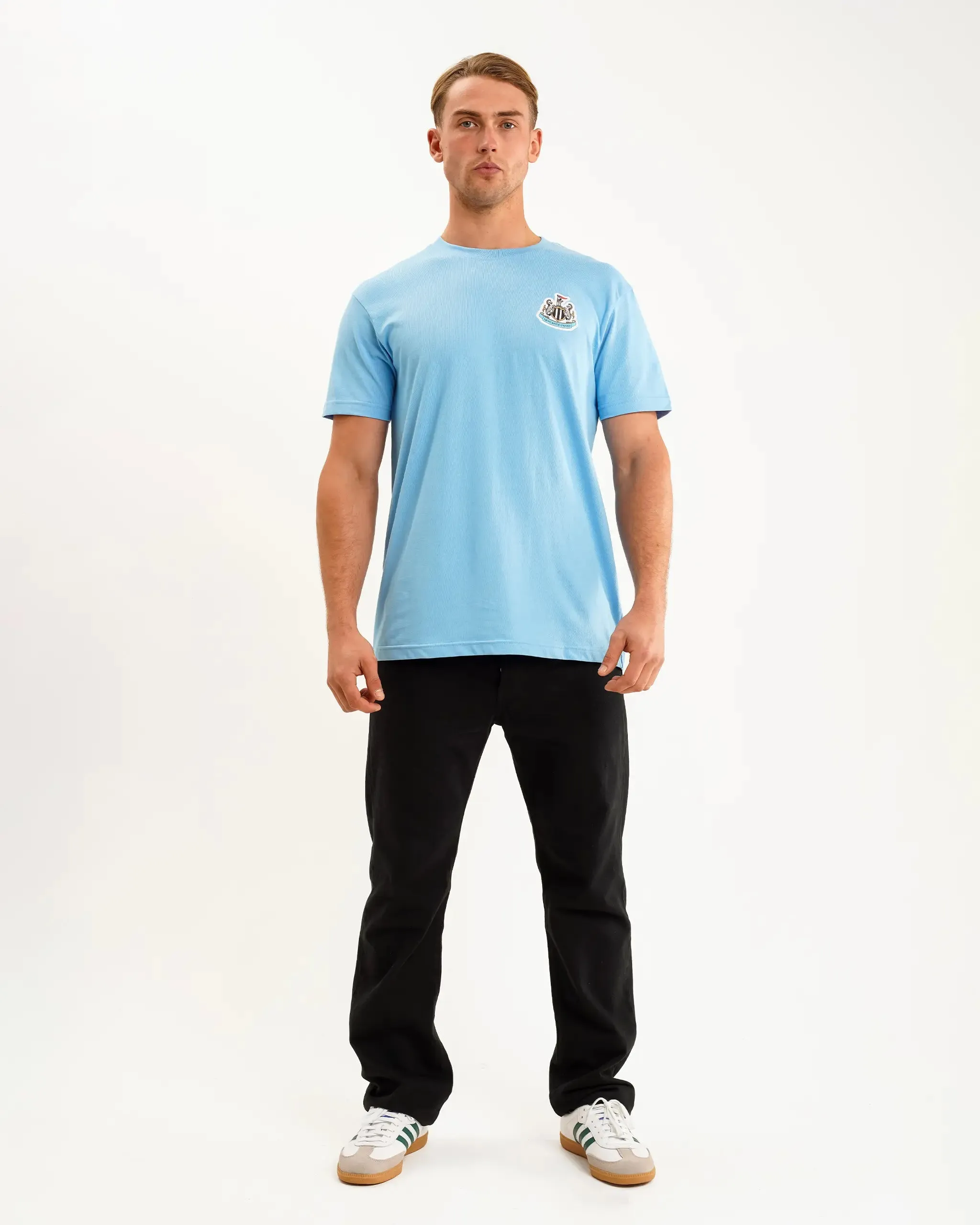 Newcastle United Men's Blue Terrace Crest T-Shirt back to school