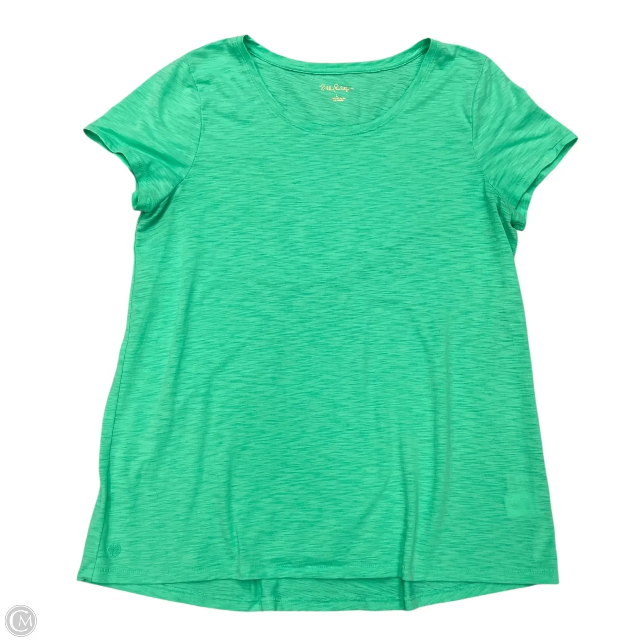 Sport Flex Fit Top Short Sleeve Designer By Lilly Pulitzer In Green, Size: L