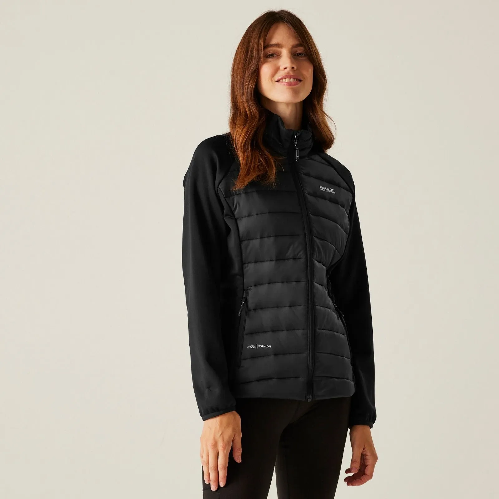Regatta Womens Clumber V Hybrid Jacket YKK Fasteners StretchableMaterial