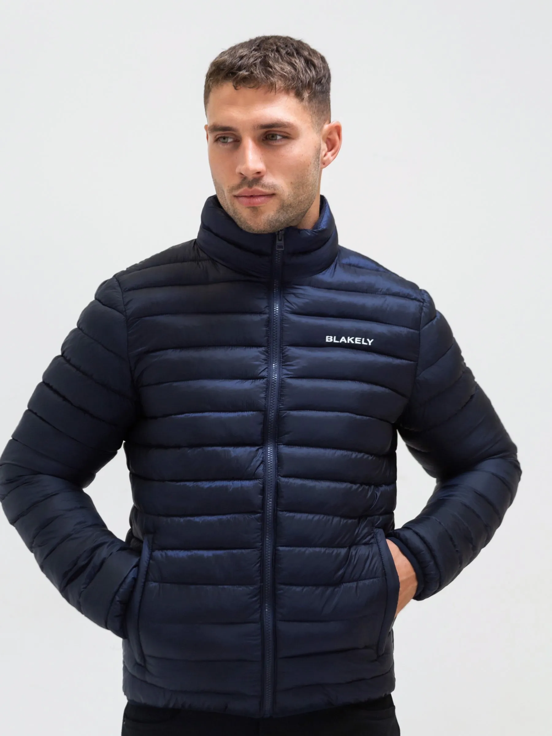 Climate Responsive Textile Autumn Layers Lucas Lightweight Puffer Jacket - Navy