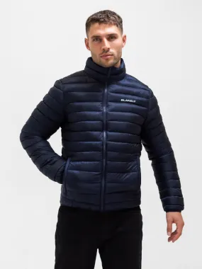 FlexibleHoodDesign Elastic hem Lucas Lightweight Puffer Jacket - Navy