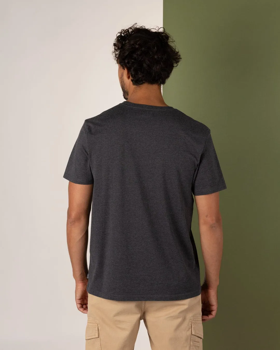 Motorhome - Mens Short Sleeve T-Shirt - Grey Self Fabric Tape Breathable apparel