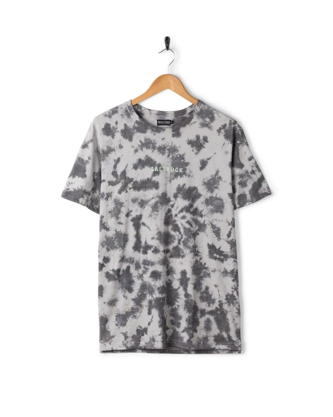Essential Layer Yinyang Sun - Mens Tie Dye Short Sleeve T-Shirt -Grey