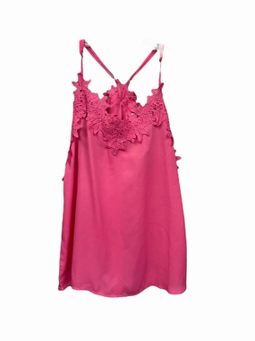 PuckerFree Surface Pink Blouse Sleeveless Clothes Mentor, Size S
