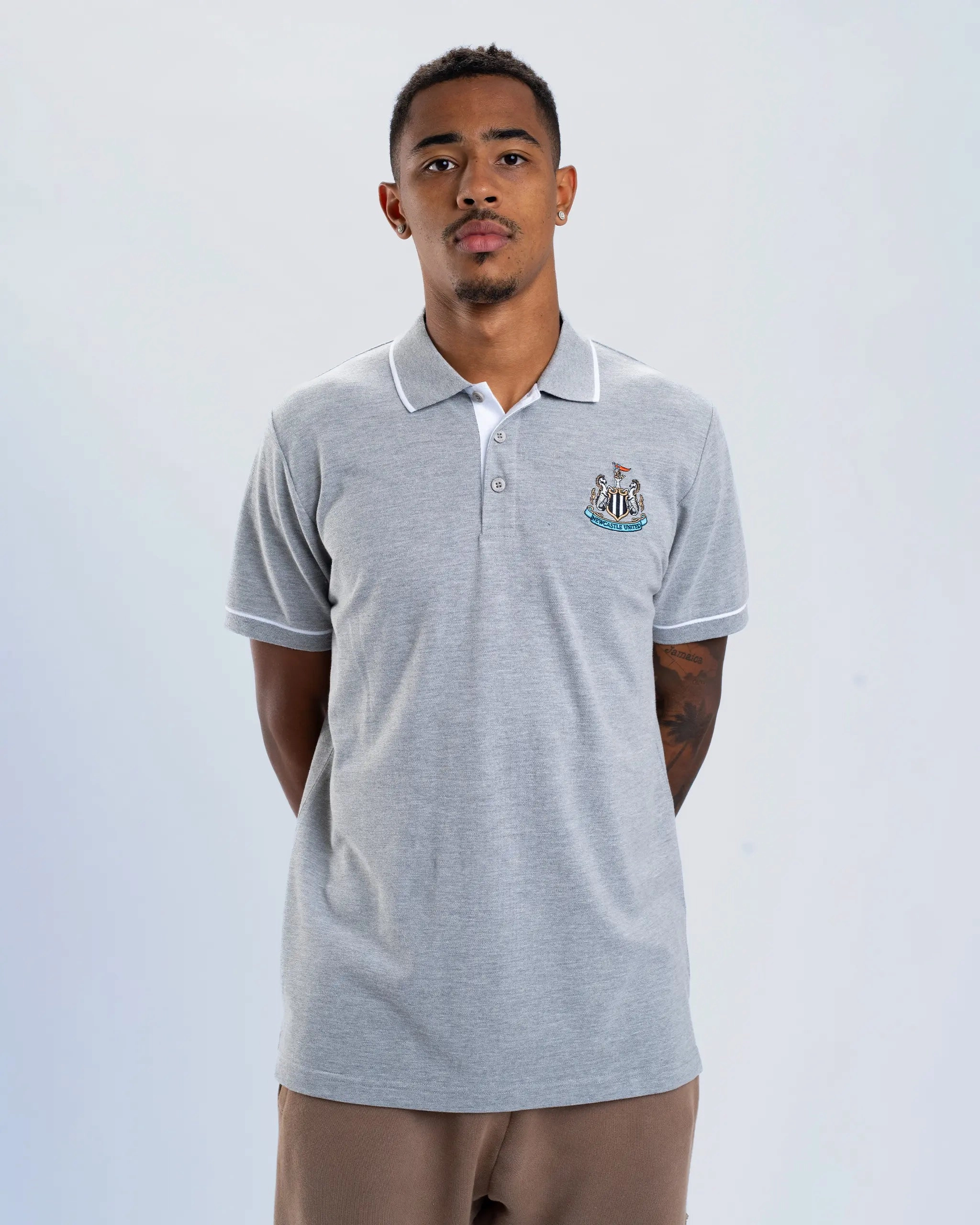 Trendy Appeal Newcastle United Men's Essentials Range Grey Polo Shirt
