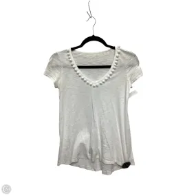Anti Pilling Surface Top Short Sleeve Designer By Lilly Pulitzer In White, Size: Xs