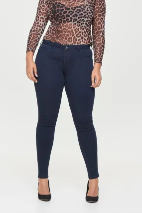 Triona Curve Push Up Blue Jeans Quick Conversion Hem Casual Vibes
