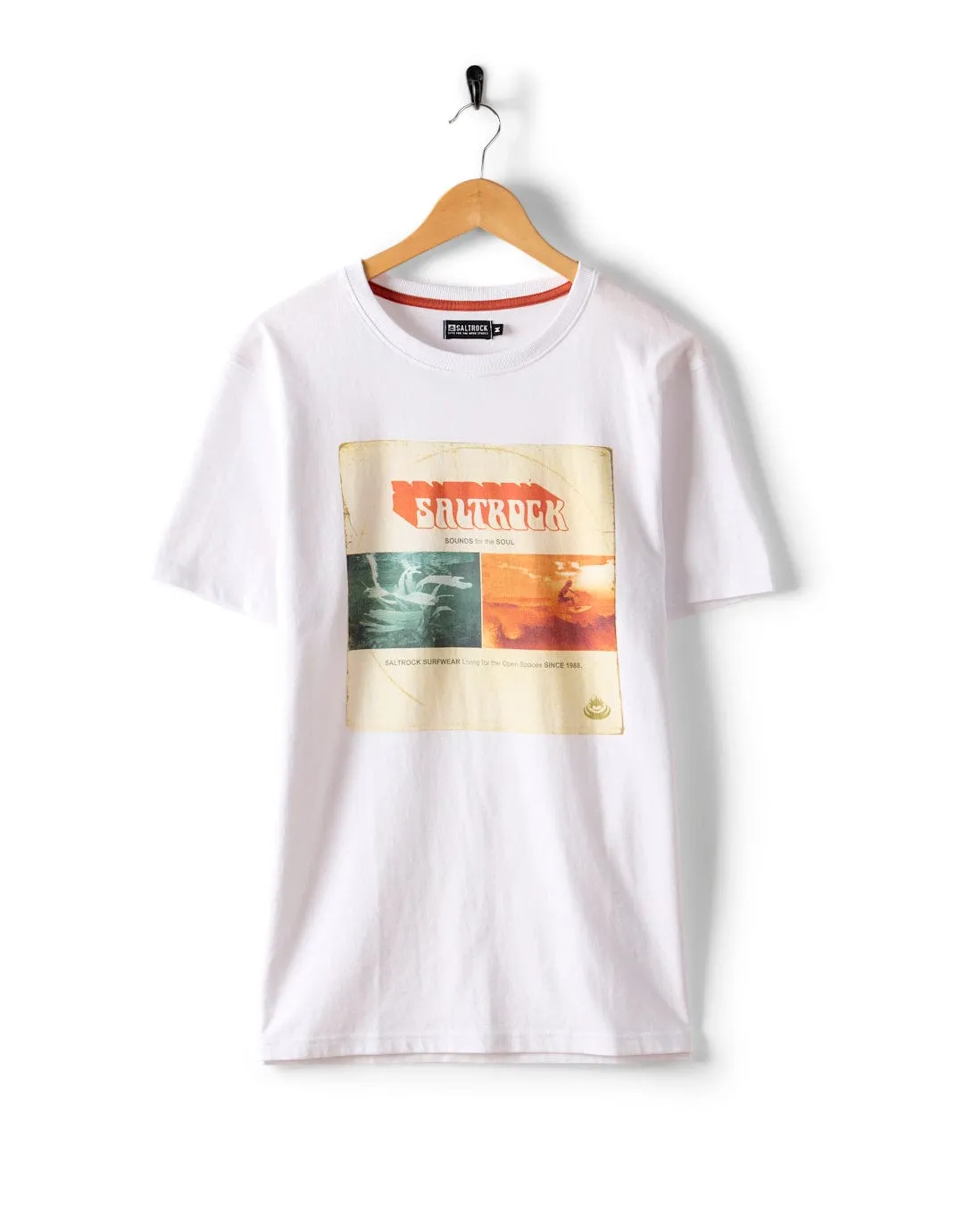 Sounds For The Soul - Mens T-Shirt - White Sport Performance Design EcoFriendly Dye