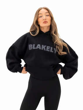 Wrinkle Resistant Studio Oversized Hoodie - Tonal Black