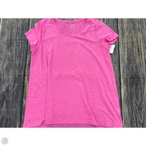 Top Short Sleeve Designer By Lilly Pulitzer In Pink, Size: Xl color blocking Vintage Wash Effect