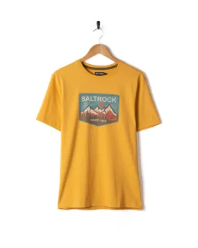 Uplands - Mens Short Sleeve T-Shirt - Yellow BioBased Fibers Active Comfort