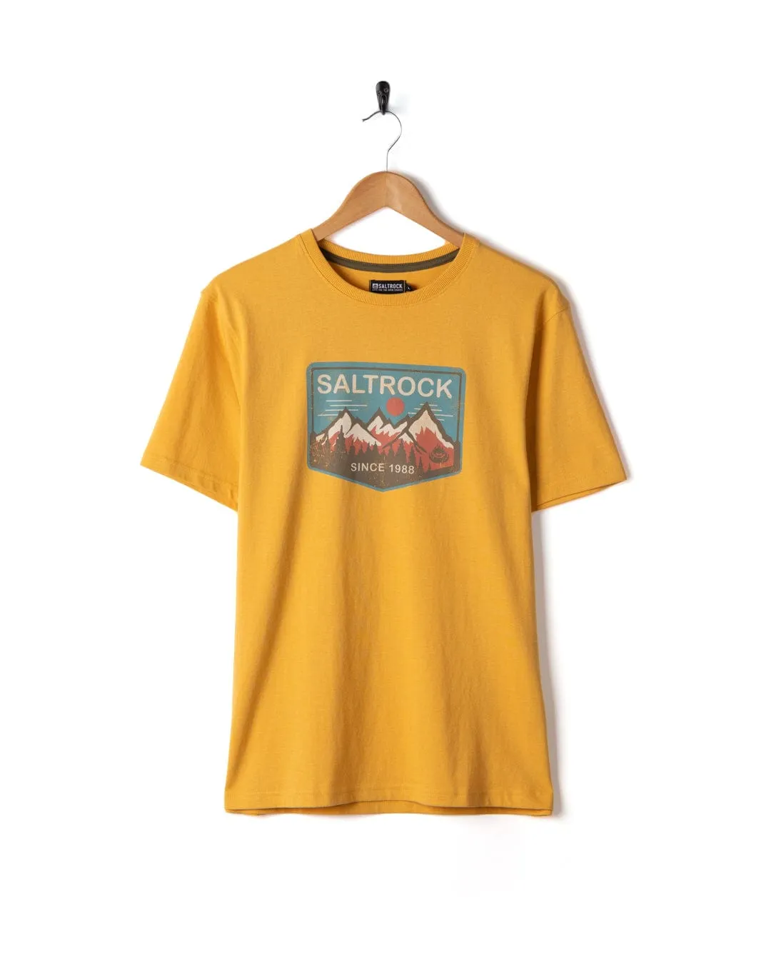 Tagless Neckline Formal Occasion Uplands - Mens Short Sleeve T-Shirt - Yellow
