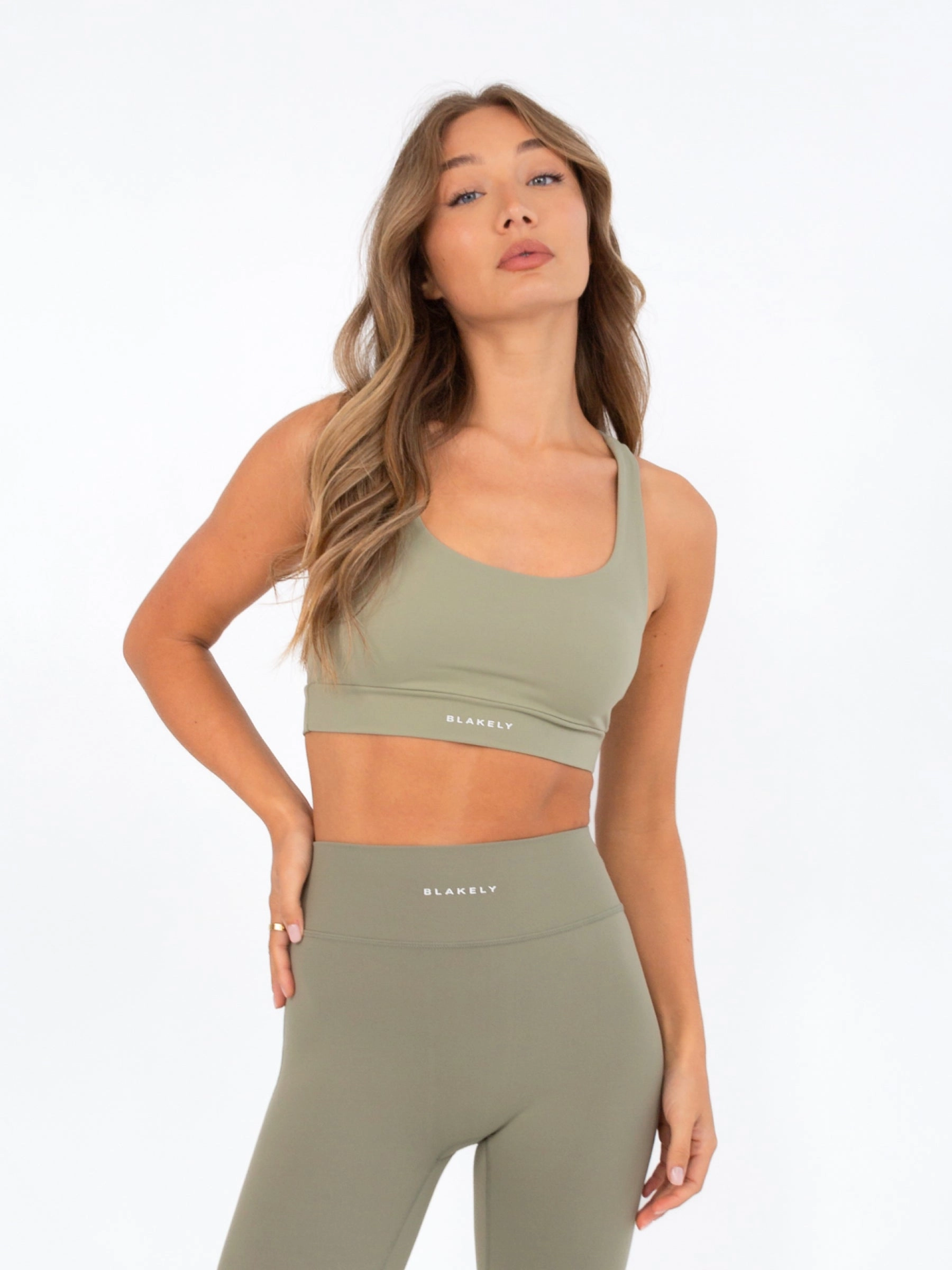 Ultimate Active Bra - Olive Fashionable Comfortable Fabric