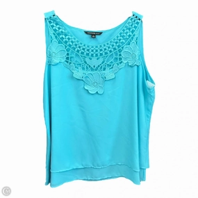 Top Sleeveless By Zac And Rachel In Blue, Size: 1x All-Purpose Wear Flexible Waistband Adaptation