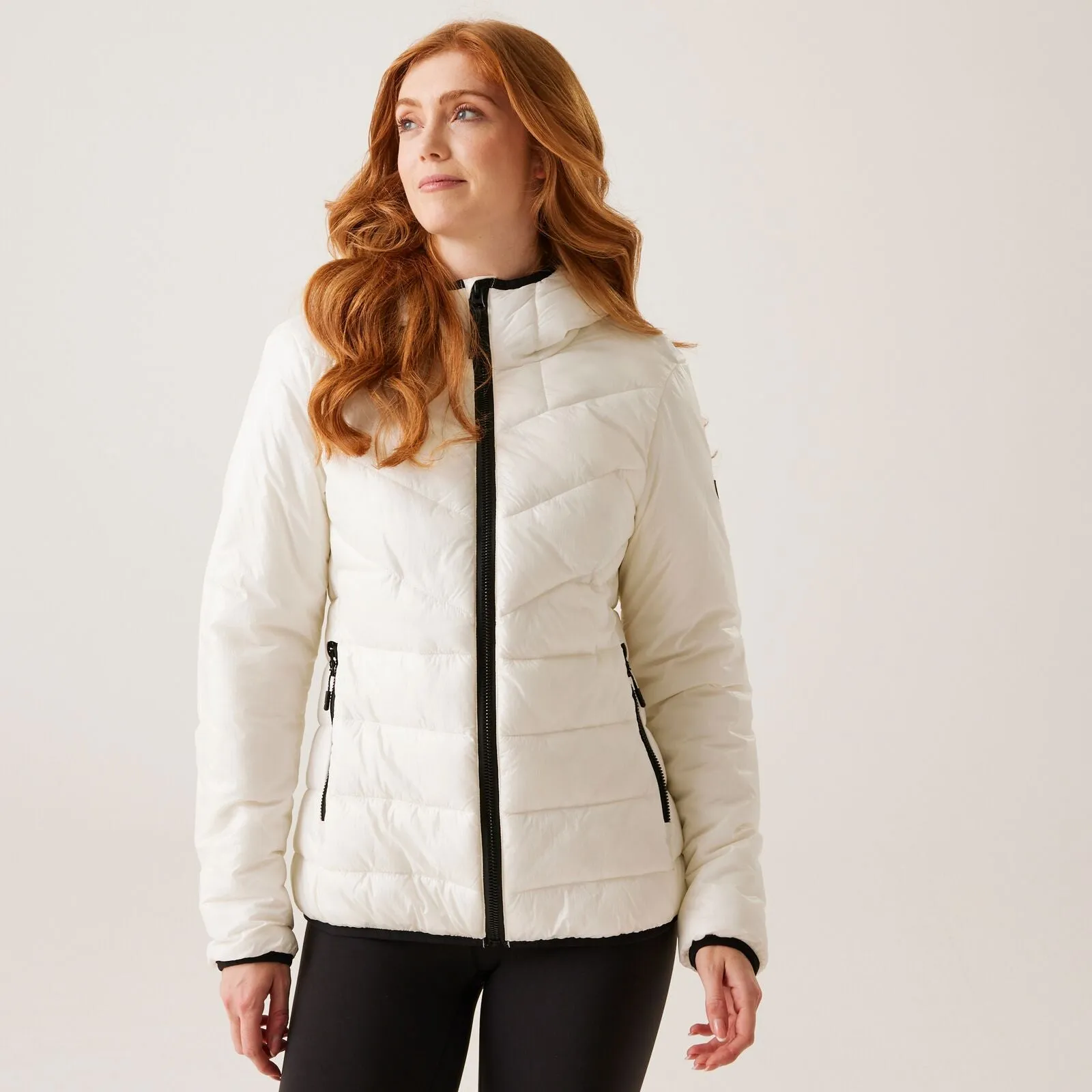 ReinforcedEdging Poly Blend Regatta Womens Heatherly Hooded Padded Jacket