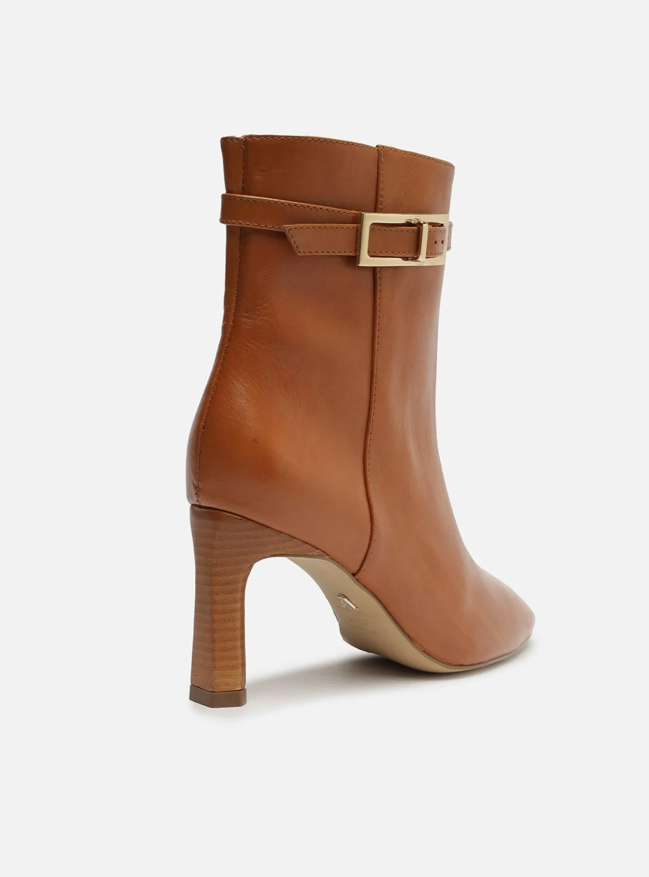 Josie Leather Stiletto Boot Built For Work Stain Resistant Finish
