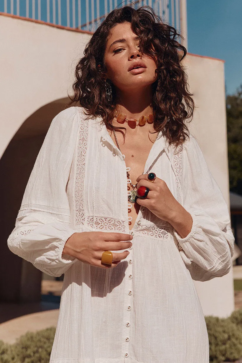 Stevie Lace Boho Mini Dress Office Smart Bold Simplicity