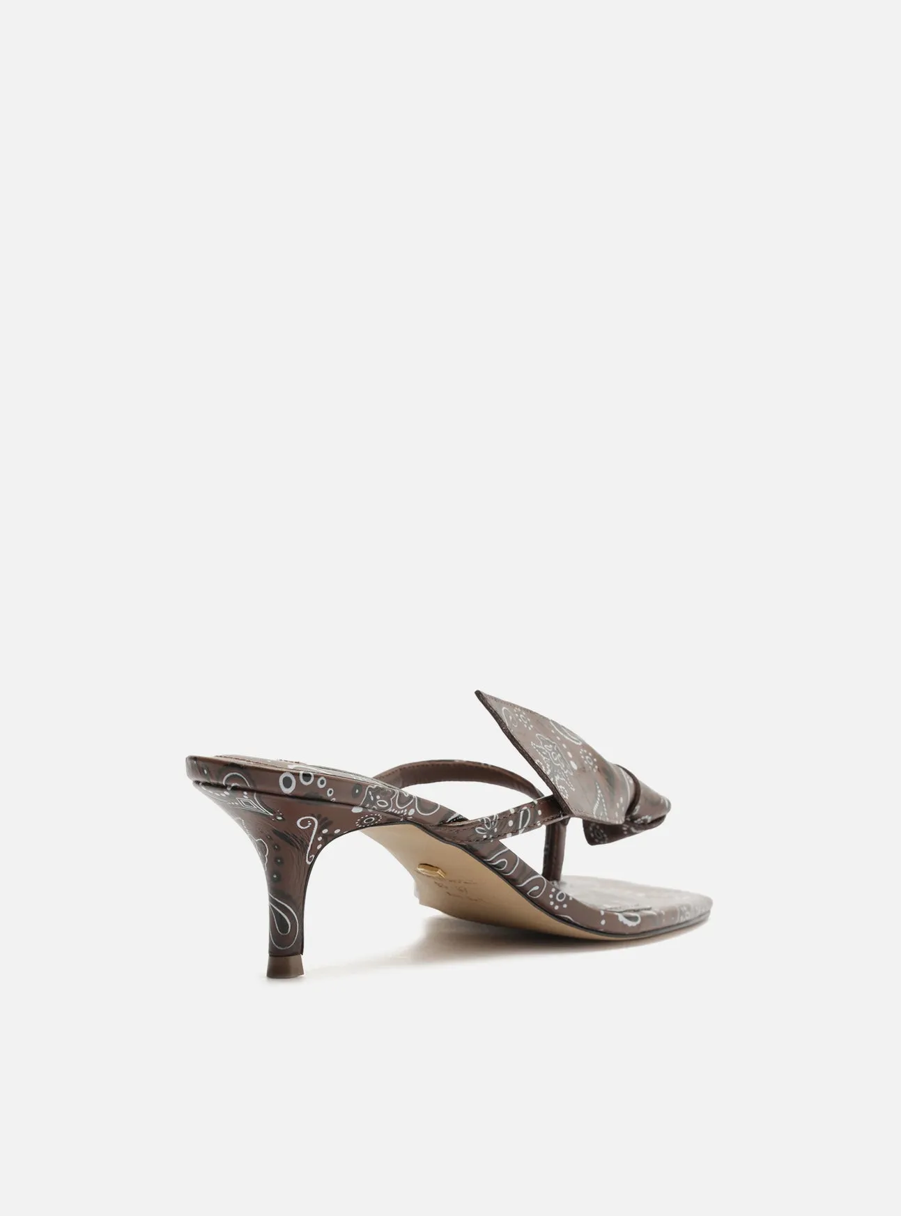 Tear Resistant Webbing Lidia Mid Stiletto Paisley Sandal