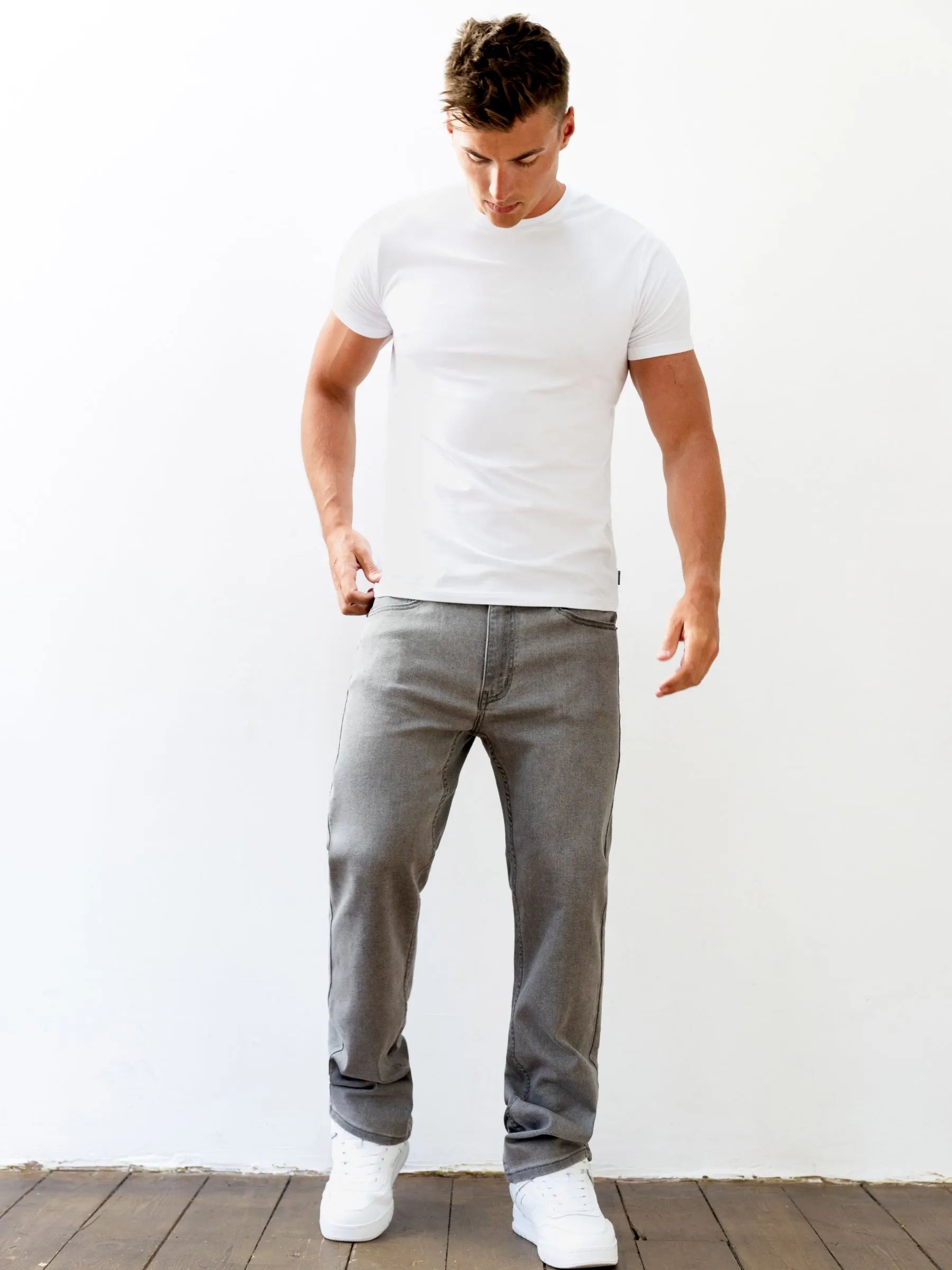 Vol.13 Straight Jeans - Grey On The Go All Day Comfort