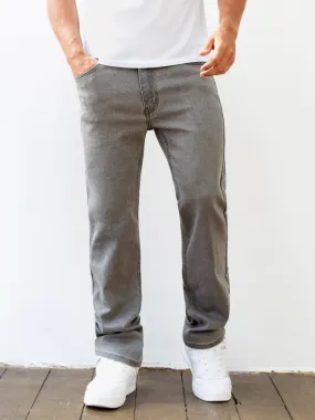 Vol.13 Straight Jeans - Grey Casual Dressing Fit and Comfort