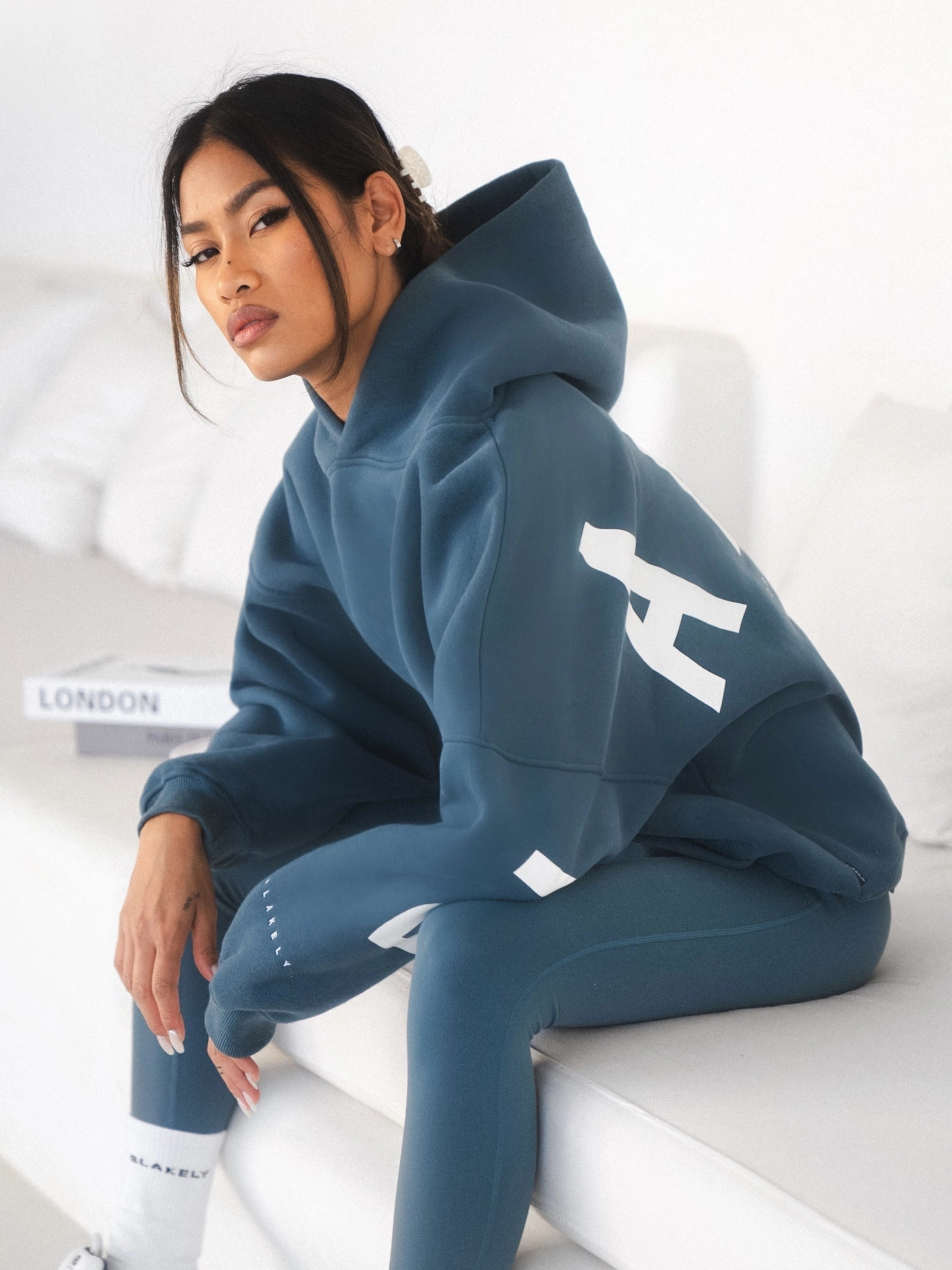 Isabel Oversized Hoodie - Dark Teal Cozy Base